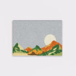 Colorful Mountain Range