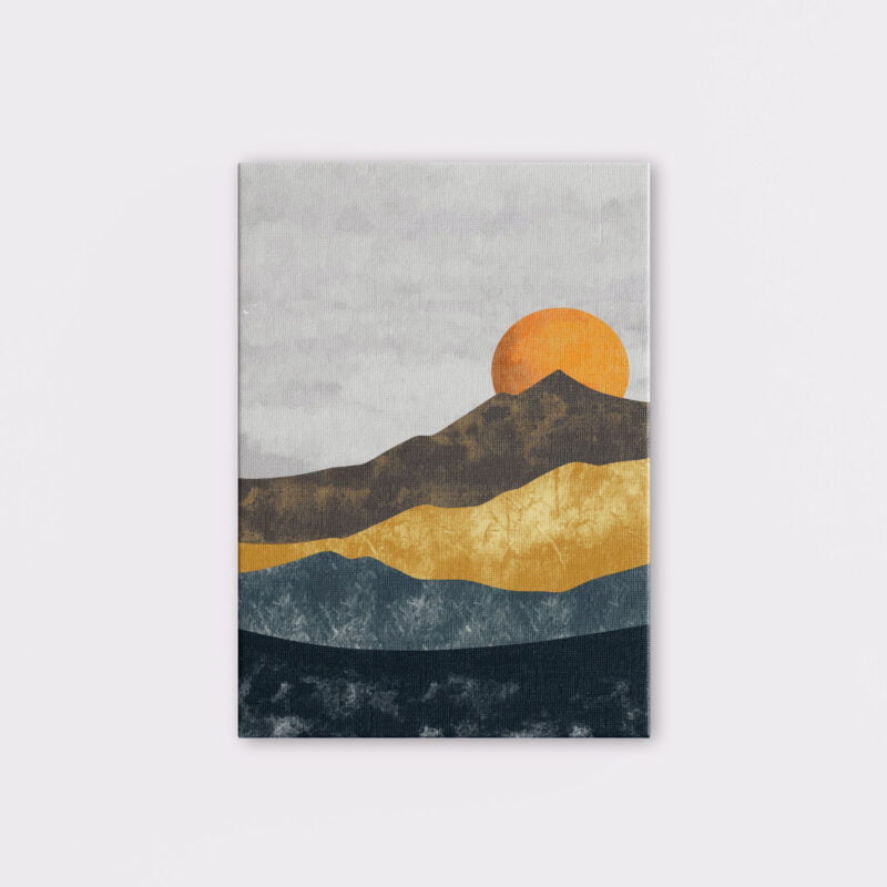 Taani Creations Golden Sunset Over the Hills